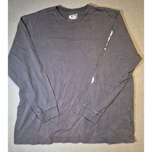 Carhartt Men Shirt XL Black Long Sleeve Logo Shirt Loose